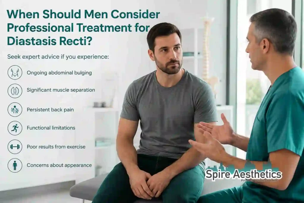 When Should Men Consider Professional Treatment for Diastasis Recti Stony Stratford?
